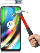 Moto G9 Plus Screenprotector / Moto G9 Plus glazen tempered glass - 2 pack