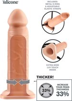 8" Silicone Hollow Extention - Skin - Sleeves