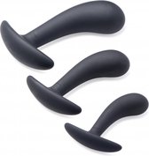 Dark Delights 3 Piece Curved Anal Trainer Set - Butt Plugs & Anal Dildos