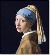 Canvas Meisje met de Parel - Schilderij van Johannes Vermeer - MuurMedia - schilderij - Gildemeester collectie - 100x150