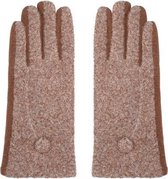 Zachte dames handschoenen Dot|Bruin|warme handschoenen