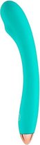 G-Spot Slim Flexibele Vibrator - Groenblauw - Vibo's - Vibrator G Spot - Groen - Discreet verpakt en bezorgd