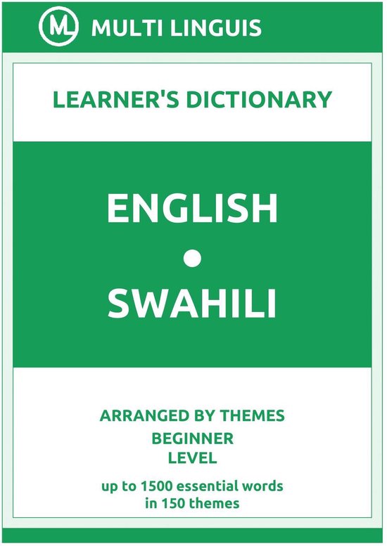 Swahili Language Dictionaries EnglishSwahili Learner's Dictionary
