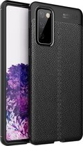 Samsung Galaxy S20 FE Hoesje - Mobigear - Luxury Serie - TPU Backcover - Zwart - Hoesje Geschikt Voor Samsung Galaxy S20 FE