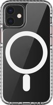 Apple iPhone 12 Pro Max Hoesje - Mobigear - MagSafe Serie - Hard Kunststof Backcover - Clear / Orange - Hoesje Geschikt Voor Apple iPhone 12 Pro Max