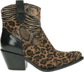 Mjus dames cowboylaars - Leopard - Maat 39