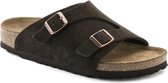 Birkenstock slipper ZURICH SFB Mocha narrow veloursleder Suede - Maat 36