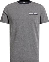 WE Fashion Heren T-shirt met visgraatdessin