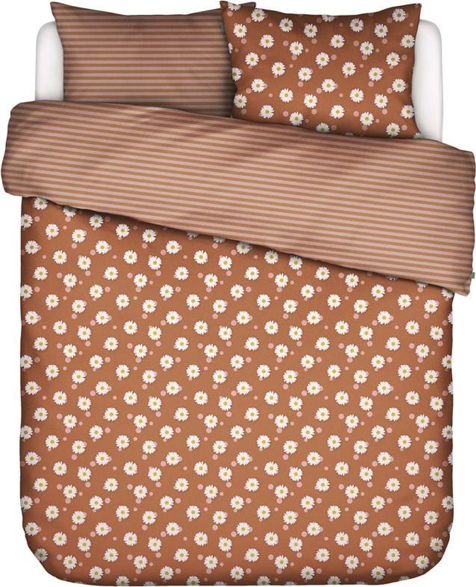 Covers&Co dekbedovertrek Oopsie Daisy hazel - 2-persoons (200x200/220 cm incl. 2 slopen)