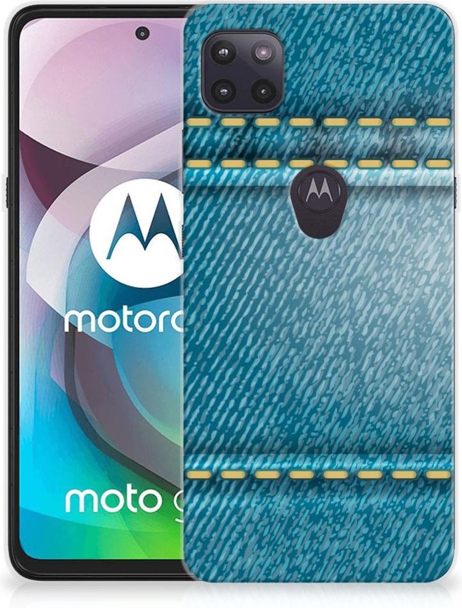 Motorola Moto G 5G Silicone Back Cover Jeans