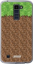 LG K10 (2016) Hoesje Transparant TPU Case - Minecraft - Grass #ffffff