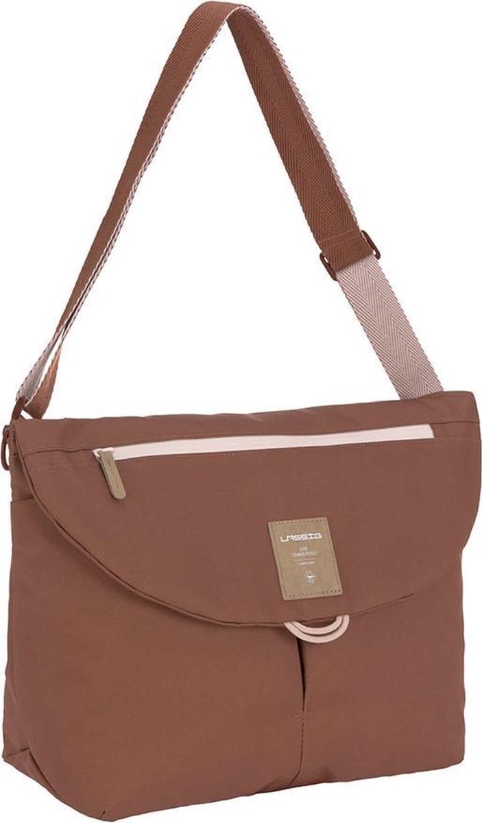 Lässig Luiertas Schoudertas Green Label Manu Messenger Bag Rust Bruine