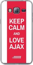 Samsung Galaxy J3 (2016) Hoesje Transparant TPU Case - AFC Ajax Keep Calm #ffffff