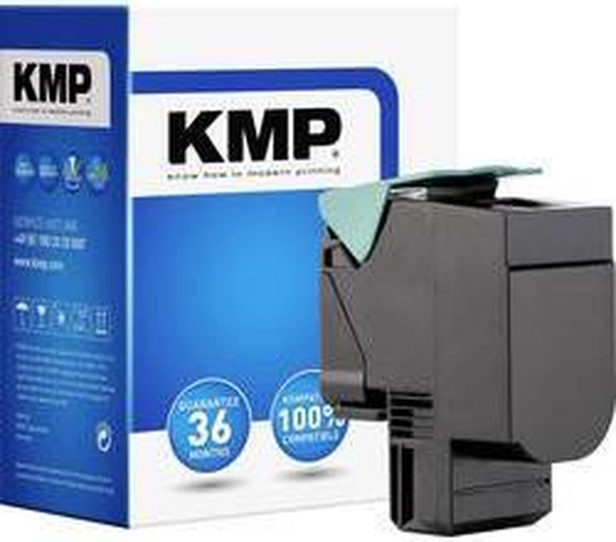 KMP Toner vervangt Lexmark 800H1 Zwart L-T112BK