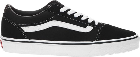 Vans Ward Suede Canvas Heren Sneakers - Black/White - Maat 47 | bol.com