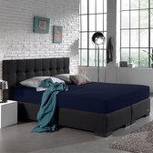 Dreamhouse Jersey Stretch Hoeslaken - 100% Katoen - 140x200 - Indigo Blauw