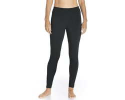 Coolibar UV zwemlegging Dames - Zwart - Maat XXL