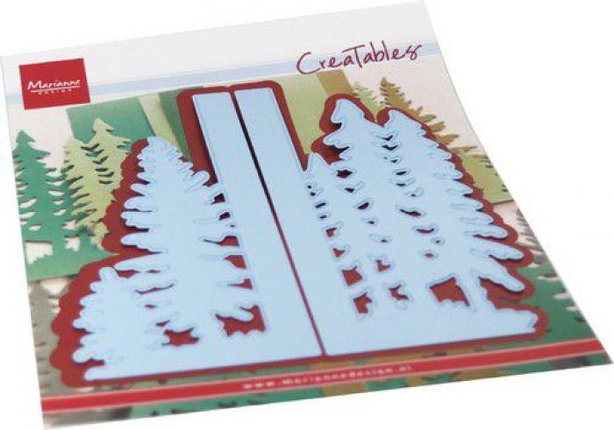 Marianne Design Creatables Snij en Embosstencil - Tiny's Bos - Vouwbaar