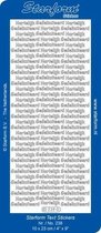 Starform Stickers Text NL: Hartelijk Gefeliciteerd 9 (10 PC) - Silver - 0238.002 - 10X23CM