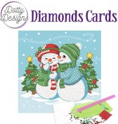 Dotty Designs Cards - sneeuwpopjes - Diamond painting