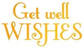 Get Well Wishes Hotfoil Stamp (75 x 42mm | 3 x 1.7in)