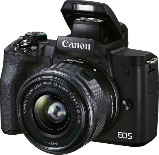 Canon EOS M50 Mark II + M15-45mm S - Zwart