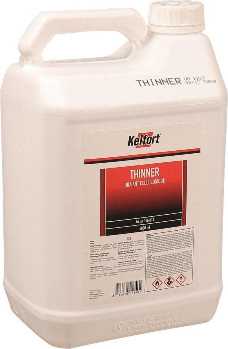 Kelfort Thinner Celluloseverdunner - 5 ltr - Kelfort