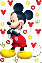 Disney muursticker Mickey Mouse geel en rood - 600108 - 42,5 x 65 cm