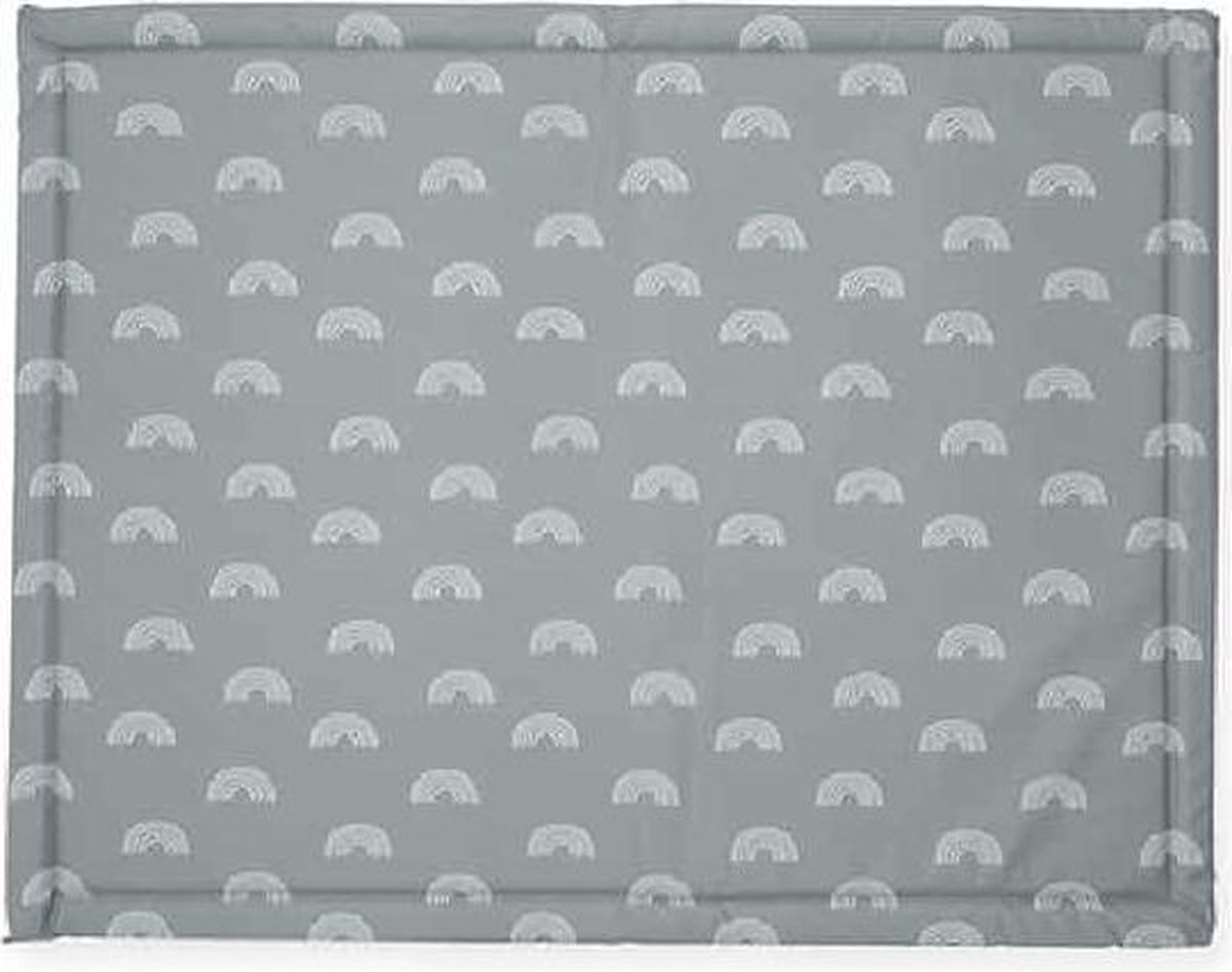 Jollein Boxkleed - 75 x 95 cm - Rainbow - Grey