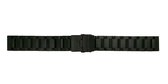 00261100-01-22 Horlogeband 22 mm staal zwart pvd plated