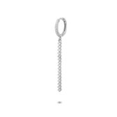 Twice As Nice Oorbel in zilver, oorring en staaf, zirkonia