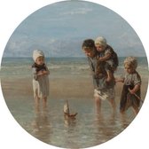 Muursticker Kinderen op het strand - Rijksmuseum