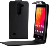 Voor LG G4 mini Nappa Texture Verticale Flip Magnetische Snap Leather Case (Zwart)
