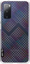 Casetastic Samsung Galaxy S20 FE 4G/5G Hoesje - Softcover Hoesje met Design - Rainbow Squares Print