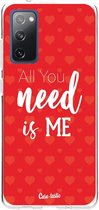 Casetastic Samsung Galaxy S20 FE 4G/5G Hoesje - Softcover Hoesje met Design - All you need is me Print