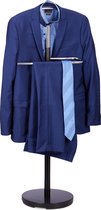 Relaxdays Dressboy van hout en metaal - kledingstandaard - kledinghouder - dress boy - zwart