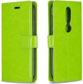 Voor Nokia 4.2 Crazy Horse Texture horizontale flip lederen tas met houder & kaartsleuven & portemonnee & fotolijst (groen)