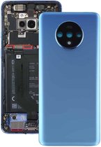 Originele batterij achterkant met cameralensdeksel voor OnePlus 7T (blauw)