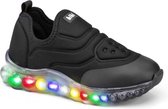 Bibi - Unisex sneakers - Roller Celebration Zwart - maat 26 -  met lichtjes