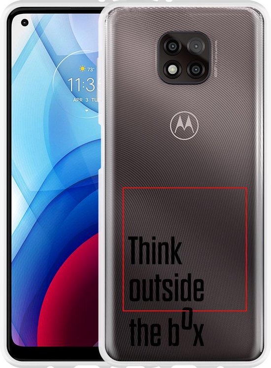 Hoesje geschikt voor Motorola Moto G Power 2021 Think outside the Box bol