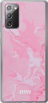 Samsung Galaxy Note 20 Hoesje Transparant TPU Case - Pink Sync #ffffff