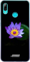 Honor 10 Lite Hoesje Transparant TPU Case - Purple Flower in the Dark #ffffff
