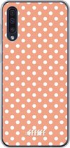 Samsung Galaxy A50 Hoesje Transparant TPU Case - Peachy Dots #ffffff