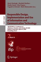 Lecture Notes in Computer Science 12067 - Responsible Design, Implementation and Use of Information and Communication Technology
