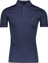 Calvin Klein Polo Blauw Getailleerd - Maat XS - Heren - Lente/Zomer Collectie - Katoen