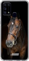 Samsung Galaxy M31 Hoesje Transparant TPU Case - Horse #ffffff