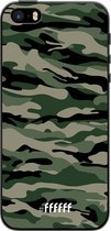 iPhone 5s Hoesje TPU Case - Woodland Camouflage #ffffff