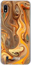 Samsung Galaxy A10 Hoesje Transparant TPU Case - Brownie Caramel #ffffff