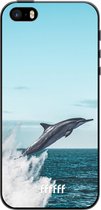 6F hoesje - geschikt voor iPhone 5s -  TPU Case - Dolphin #ffffff