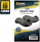 T34 Exhaust Pipes - Scale 1/35 - Ammo by Mig Jimenez - A.MIG-8092